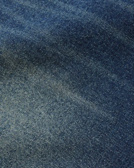 Baggy Denim Jeans, Distressed Indigo
