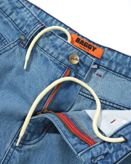 Blotch Denim Jeans, Streaky Blue