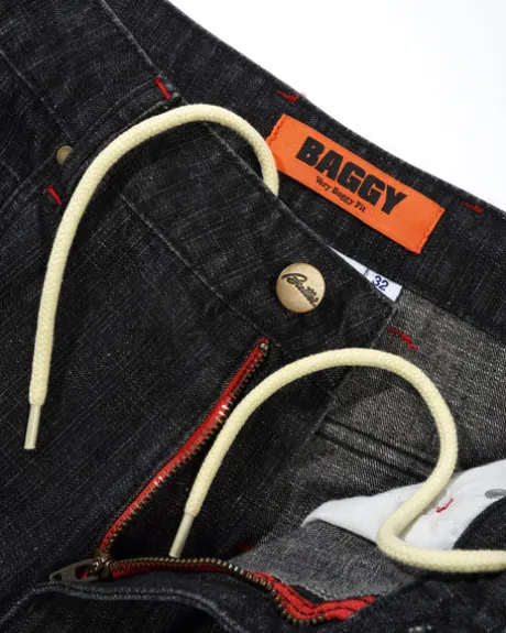 Blotch Denim Jeans, Streaky Black