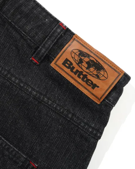Blotch Denim Jeans, Streaky Black