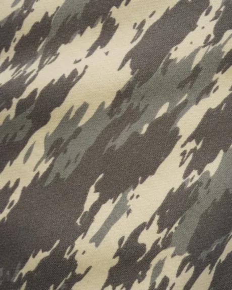 Blotch Fleece Pants, Washed Camo