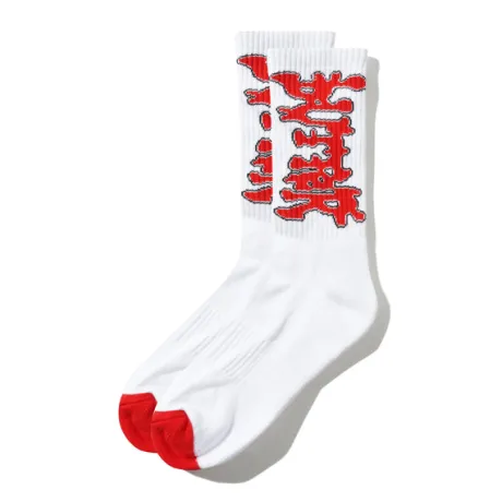 Blotch Socks, White