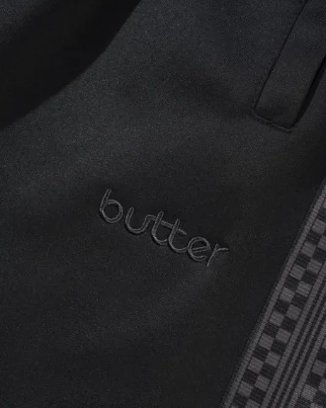 Check Tape Trackpants, Black
