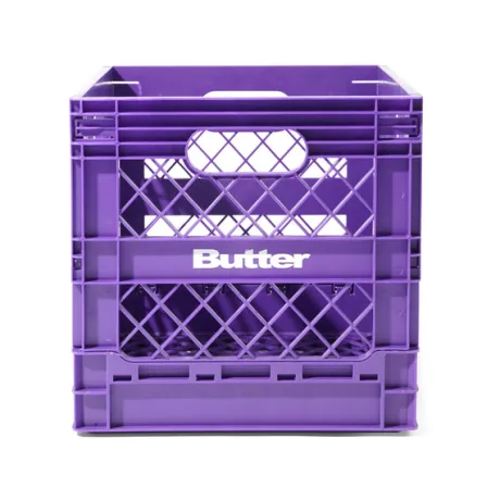 Collapsable Record Crate, Purple