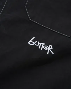 Contrast Stitch S/S Shirt, Washed Black