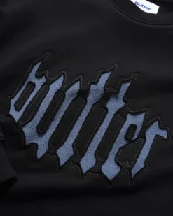 Cut Out Applique Crewneck, Black