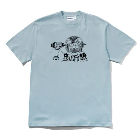 Drill Tee, Grey Blue