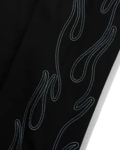 Flame Fleece Pants, Black