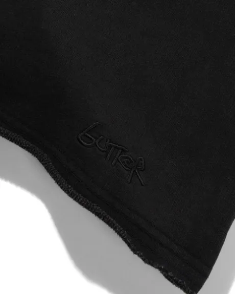 Fleece Shorts, Washed Black