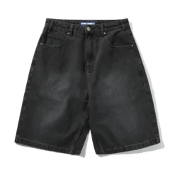 Garage Denim Shorts, Faded Black