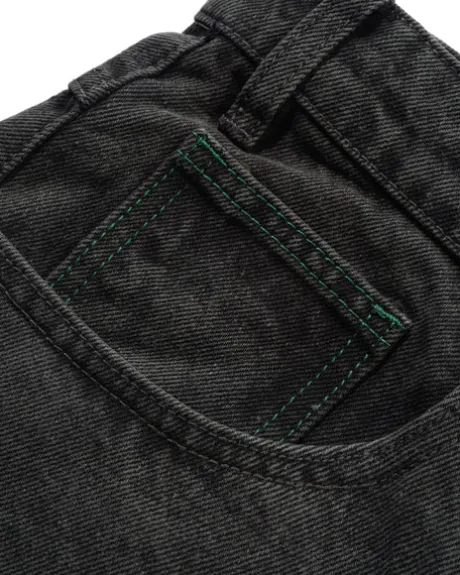 Garage Denim Shorts, Faded Black