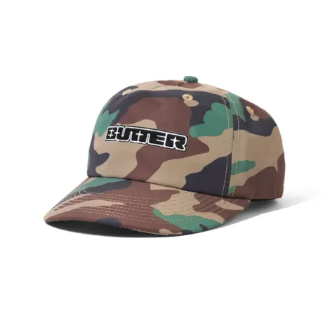 Glint Snapback Cap, Woodland Camo