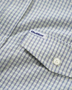 Grid S/S Shirt, Blue