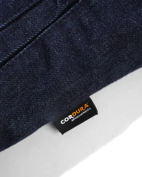 Hooded Work Jacket, Rinsed Indigo