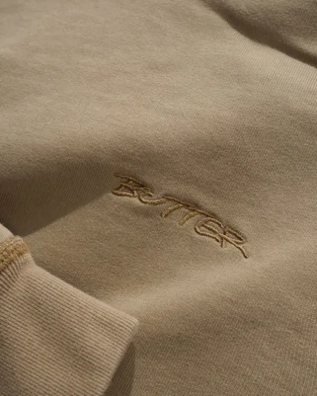 Inside Out Pullover Hood, Washed Oat