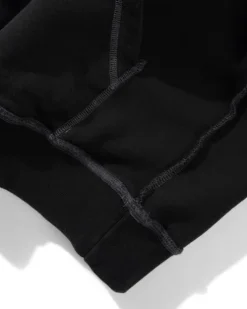 Inside Out Pullover Hood, Washed Black