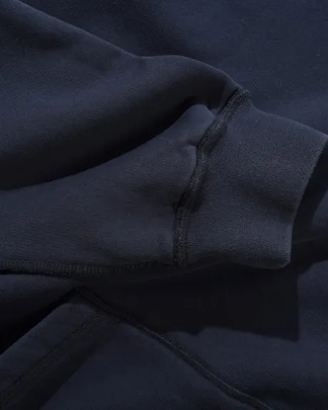 Inside Out Pullover Hood, Washed Navy