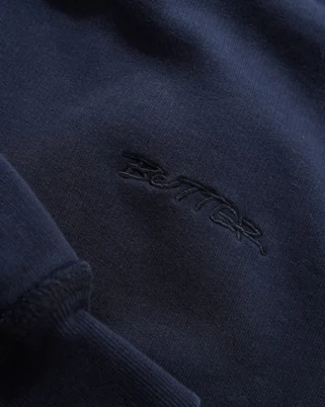Inside Out Pullover Hood, Washed Navy