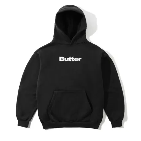 Logo Pullover Hood, Black