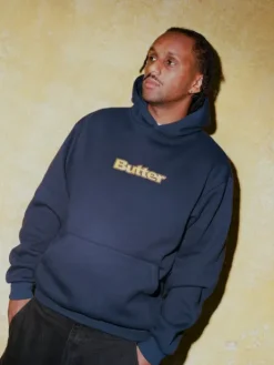 Logo Pullover Hood, Navy