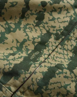 Lowland Camo Zip-Thru Hood, Washed Green