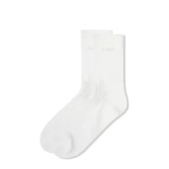 Mid-Cut Socks, White