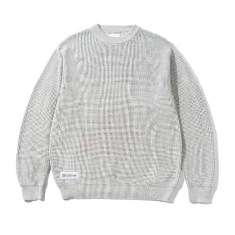 Newcomer Reversible Knit Sweater, Grey