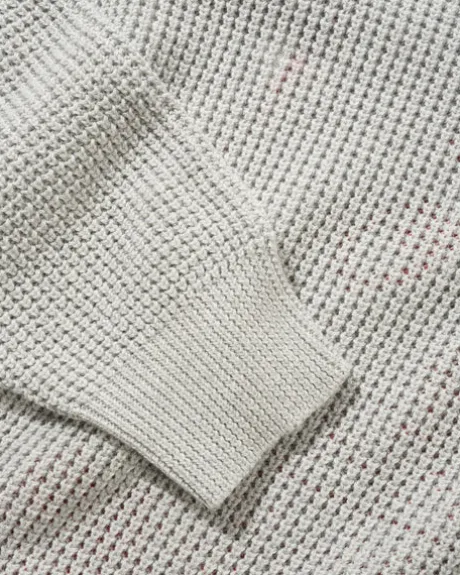Newcomer Reversible Knit Sweater, Grey