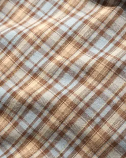 Plaid Equipment Anorak, Sky / Tan