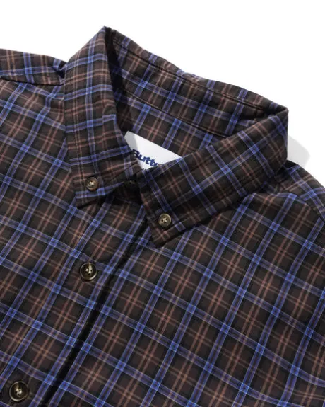 Plaid Shirt, Brown / Cobalt
