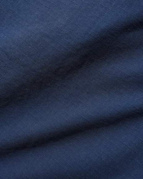 Pleated Shorts, Navy