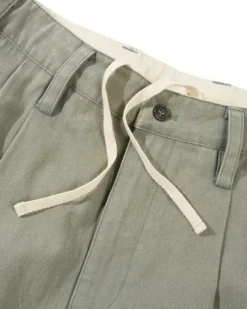 Pleated Shorts, Washed Fatigue