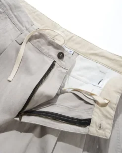 Pleated Trousers, Washed Light Grey