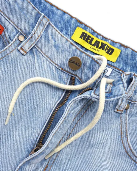 Relaxed Denim Jeans, Light Blue