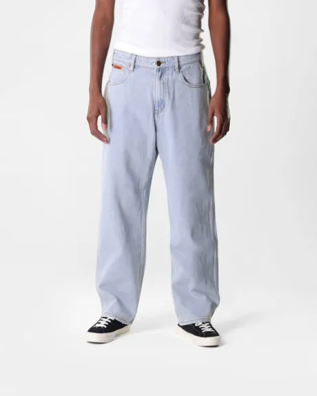 Relaxed Denim Jeans, Light Blue