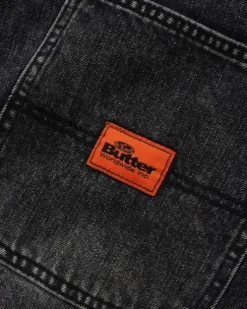 Santosuosso Denim Jeans, Stonewash Black