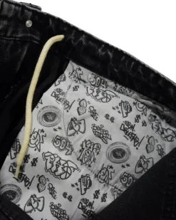 Santosuosso Denim Jeans, Stonewash Black