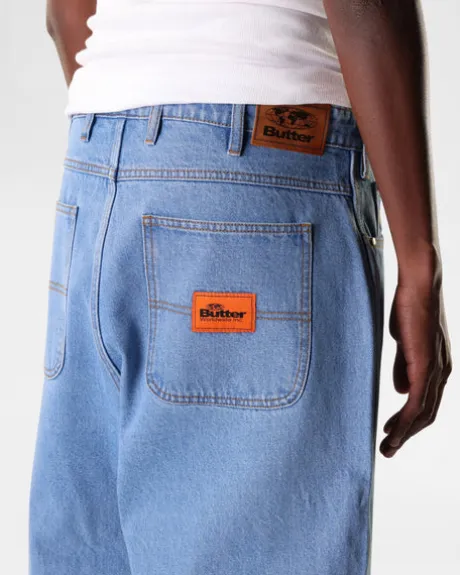 Santosuosso Denim Jeans, Washed Indigo