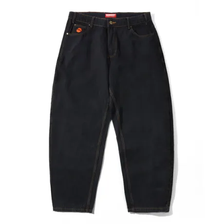 Santosuosso Denim Jeans, Washed Black