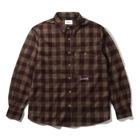 Sirocco Shirt, Plum / Taupe