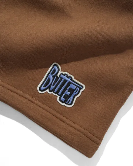 Sketch Fleece Shorts, Brown