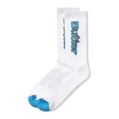 Smashed Logo Socks, White