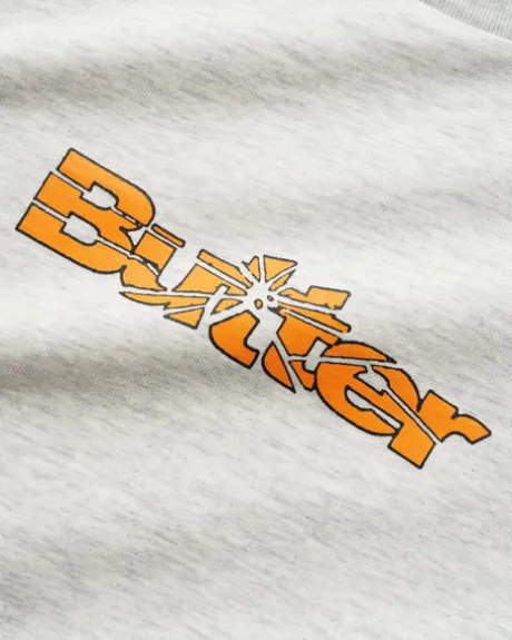 Smashed Logo Tee, Ash