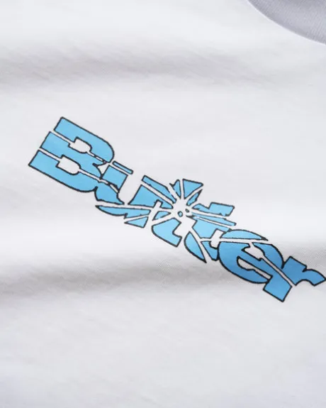 Smashed Logo Tee, White
