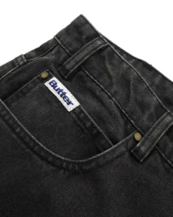 Spike Denim Jeans, Faded Black