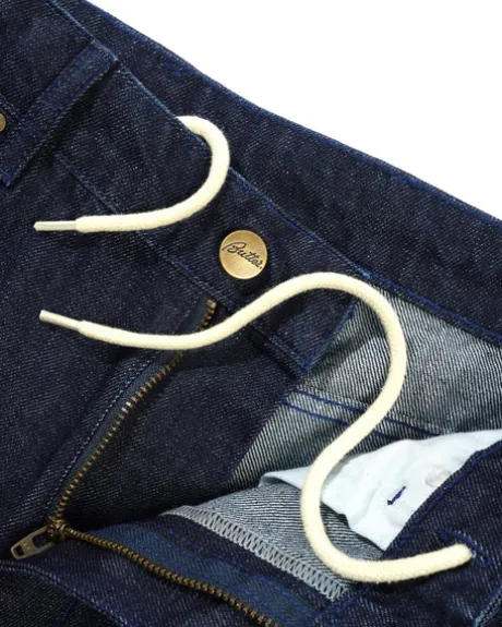 Straight Leg Denim Jeans, Dark Indigo