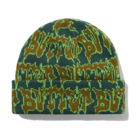 Throw Beanie, Forest / Lime
