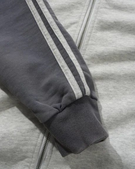Tunnel Fleece Track Jacket, Ash / Navy