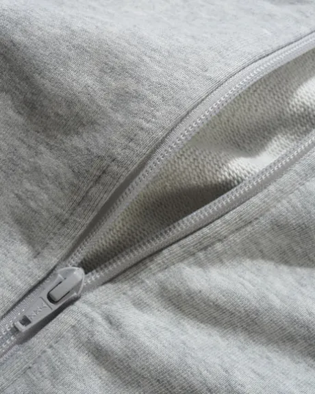 Tunnel Fleece Track Jacket, Ash / Navy