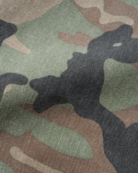 Weathergear Denim Shorts, Woodland Camo